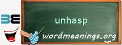 WordMeaning blackboard for unhasp